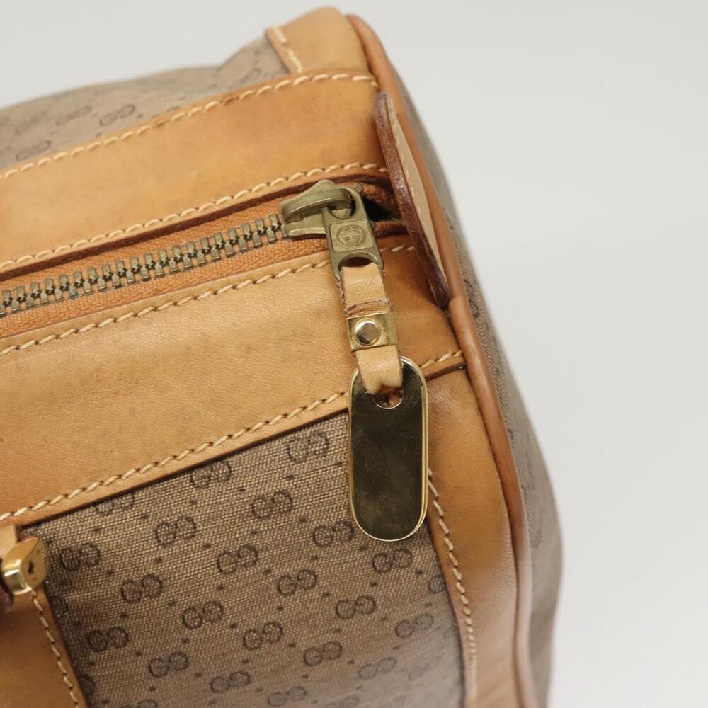 GUCCI Micro GG Supreme Hand Bag Pvc Beige Gold - Picture 14 of 16